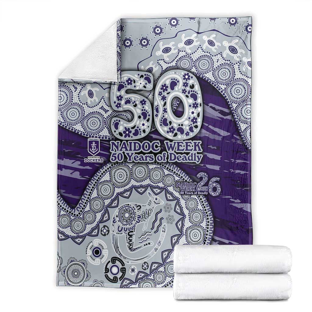 Fremantle Dockers NAIDOC Week 2026 Blanket Australian Aboriginal Dot Art Dreamtime Pattern Style