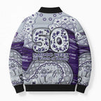 Fremantle Dockers NAIDOC Week 2026 Bomber Puffer Jacket Australian Aboriginal Dot Art Dreamtime Pattern Style