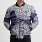 Fremantle Dockers NAIDOC Week 2026 Bomber Puffer Jacket Australian Aboriginal Dot Art Dreamtime Pattern Style