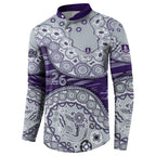 Fremantle Dockers NAIDOC Week 2026 Button Sweatshirt Australian Aboriginal Dot Art Dreamtime Pattern Style