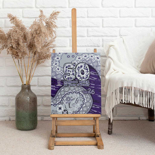 Fremantle Dockers NAIDOC Week 2026 Canvas Wall Art Australian Aboriginal Dot Art Dreamtime Pattern Style