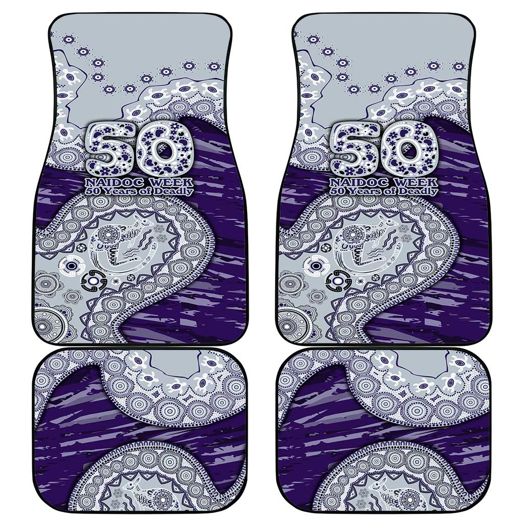Fremantle Dockers NAIDOC Week 2026 Car Mats Australian Aboriginal Dot Art Dreamtime Pattern Style