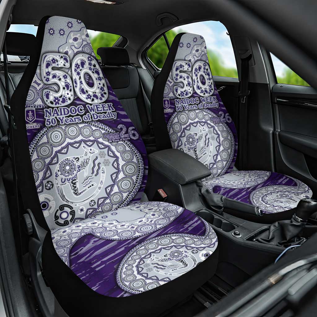 Fremantle Dockers NAIDOC Week 2026 Car Seat Cover Australian Aboriginal Dot Art Dreamtime Pattern Style