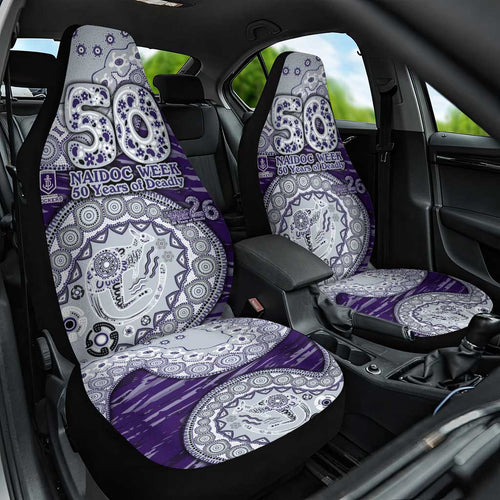 Fremantle Dockers NAIDOC Week 2026 Car Seat Cover Australian Aboriginal Dot Art Dreamtime Pattern Style
