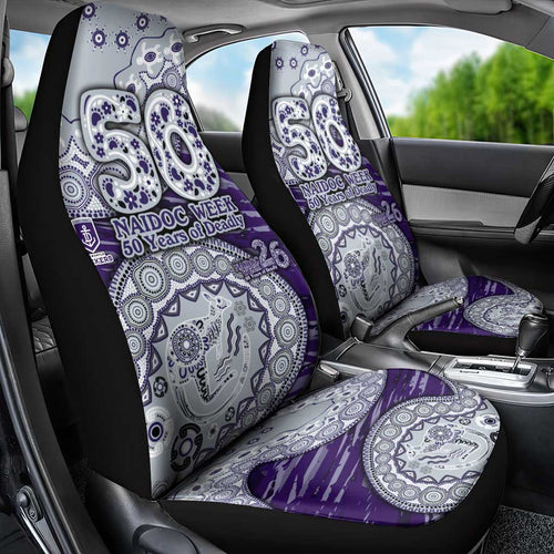 Fremantle Dockers NAIDOC Week 2026 Car Seat Cover Australian Aboriginal Dot Art Dreamtime Pattern Style