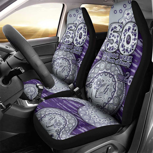 Fremantle Dockers NAIDOC Week 2026 Car Seat Cover Australian Aboriginal Dot Art Dreamtime Pattern Style