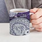 Fremantle Dockers NAIDOC Week 2026 Ceramic Mug Australian Aboriginal Dot Art Dreamtime Pattern Style