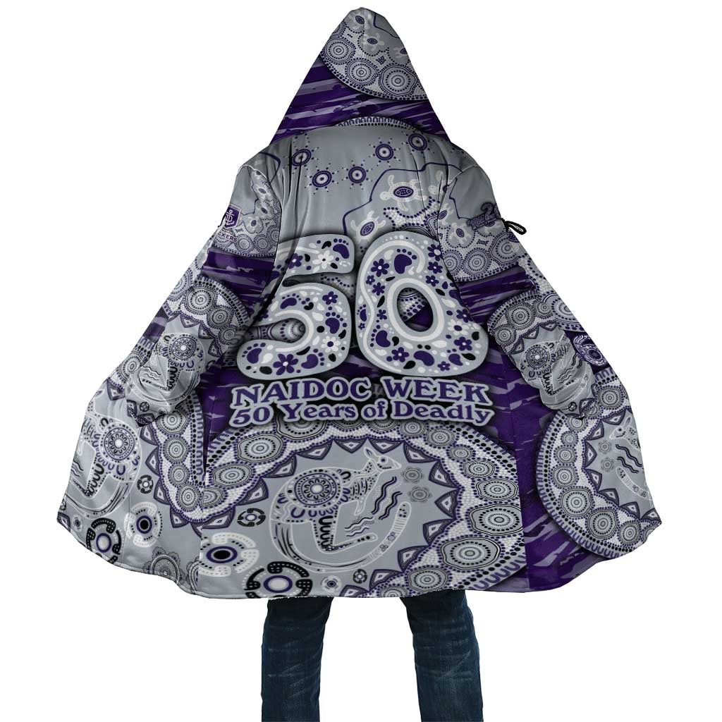 Fremantle Dockers NAIDOC Week 2026 Cloak Australian Aboriginal Dot Art Dreamtime Pattern Style