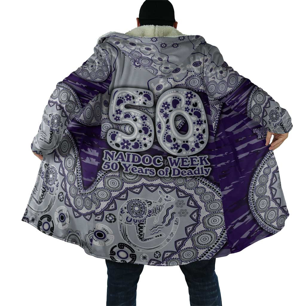 Fremantle Dockers NAIDOC Week 2026 Cloak Australian Aboriginal Dot Art Dreamtime Pattern Style