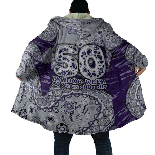 Fremantle Dockers NAIDOC Week 2026 Cloak Australian Aboriginal Dot Art Dreamtime Pattern Style
