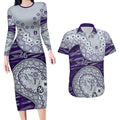 Fremantle Dockers NAIDOC Week 2026 Couples Matching Long Sleeve Bodycon Dress and Hawaiian Shirt Australian Aboriginal Dot Art Dreamtime Pattern Style