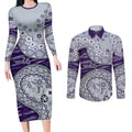 Fremantle Dockers NAIDOC Week 2026 Couples Matching Long Sleeve Bodycon Dress and Long Sleeve Button Shirt Australian Aboriginal Dot Art Dreamtime Pattern Style