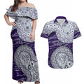 Fremantle Dockers NAIDOC Week 2026 Couples Matching Off Shoulder Maxi Dress and Hawaiian Shirt Australian Aboriginal Dot Art Dreamtime Pattern Style