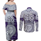 Fremantle Dockers NAIDOC Week 2026 Couples Matching Off Shoulder Maxi Dress and Long Sleeve Button Shirt Australian Aboriginal Dot Art Dreamtime Pattern Style