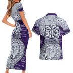 Fremantle Dockers NAIDOC Week 2026 Couples Matching Short Sleeve Bodycon Dress and Hawaiian Shirt Australian Aboriginal Dot Art Dreamtime Pattern Style
