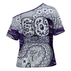 Fremantle Dockers NAIDOC Week 2026 Cross Shoulder Shirt Australian Aboriginal Dot Art Dreamtime Pattern Style
