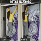 Fremantle Dockers NAIDOC Week 2026 Door Cover Australian Aboriginal Dot Art Dreamtime Pattern Style