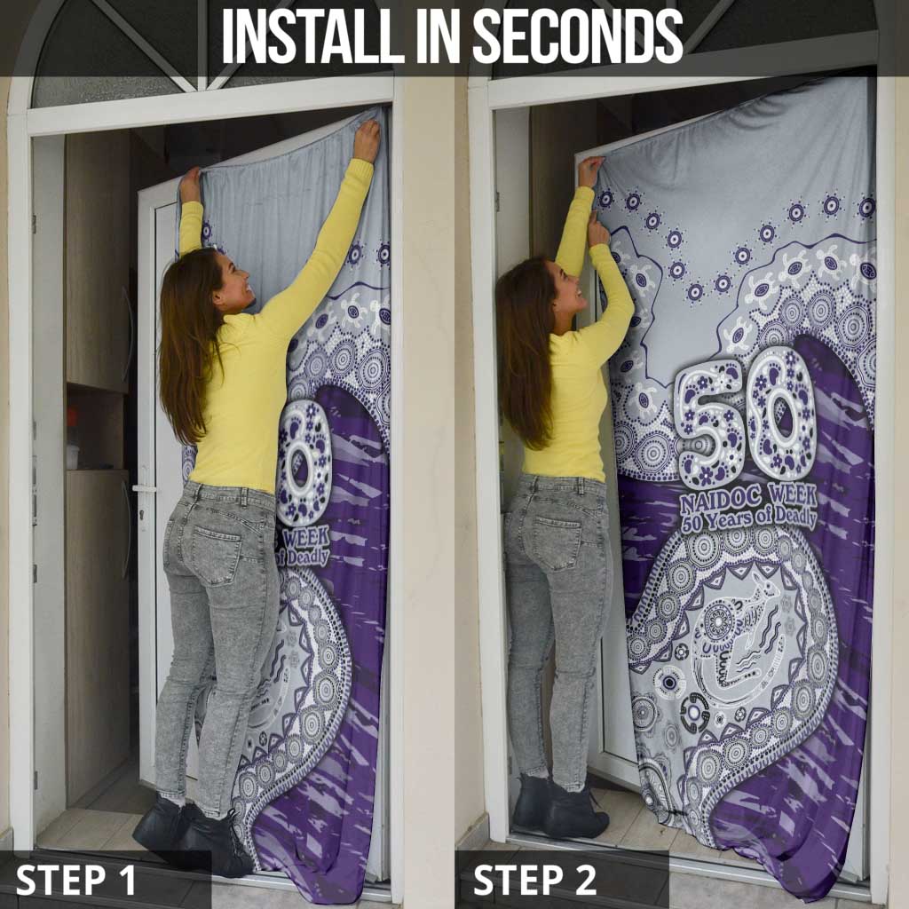 Fremantle Dockers NAIDOC Week 2026 Door Cover Australian Aboriginal Dot Art Dreamtime Pattern Style