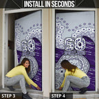 Fremantle Dockers NAIDOC Week 2026 Door Cover Australian Aboriginal Dot Art Dreamtime Pattern Style