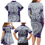 Fremantle Dockers NAIDOC Week 2026 Family Matching Long Sleeve Bodycon Dress and Hawaiian Shirt Australian Aboriginal Dot Art Dreamtime Pattern Style