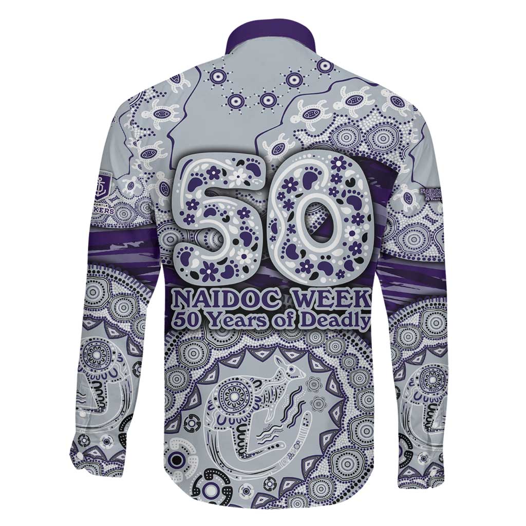 Fremantle Dockers NAIDOC Week 2026 Family Matching Long Sleeve Bodycon Dress and Hawaiian Shirt Australian Aboriginal Dot Art Dreamtime Pattern Style