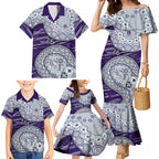 Fremantle Dockers NAIDOC Week 2026 Family Matching Mermaid Dress and Hawaiian Shirt Australian Aboriginal Dot Art Dreamtime Pattern Style