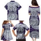 Fremantle Dockers NAIDOC Week 2026 Family Matching Puletasi and Hawaiian Shirt Australian Aboriginal Dot Art Dreamtime Pattern Style