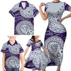 Fremantle Dockers NAIDOC Week 2026 Family Matching Short Sleeve Bodycon Dress and Hawaiian Shirt Australian Aboriginal Dot Art Dreamtime Pattern Style