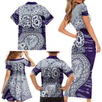 Fremantle Dockers NAIDOC Week 2026 Family Matching Short Sleeve Bodycon Dress and Hawaiian Shirt Australian Aboriginal Dot Art Dreamtime Pattern Style