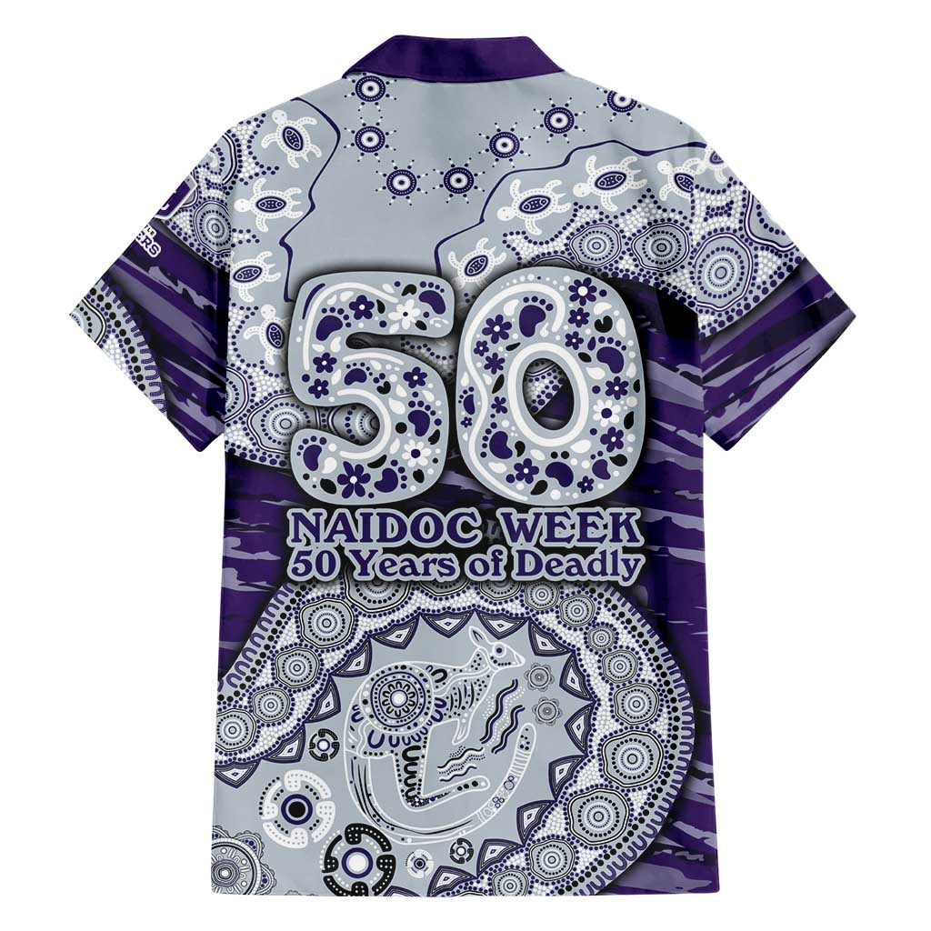 Fremantle Dockers NAIDOC Week 2026 Family Matching Short Sleeve Bodycon Dress and Hawaiian Shirt Australian Aboriginal Dot Art Dreamtime Pattern Style