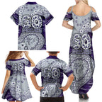 Fremantle Dockers NAIDOC Week 2026 Family Matching Summer Maxi Dress and Hawaiian Shirt Australian Aboriginal Dot Art Dreamtime Pattern Style