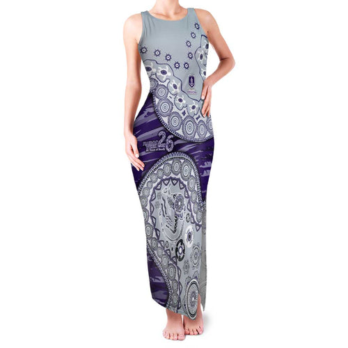 Fremantle Dockers NAIDOC Week 2026 Family Matching Tank Maxi Dress and Hawaiian Shirt Australian Aboriginal Dot Art Dreamtime Pattern Style