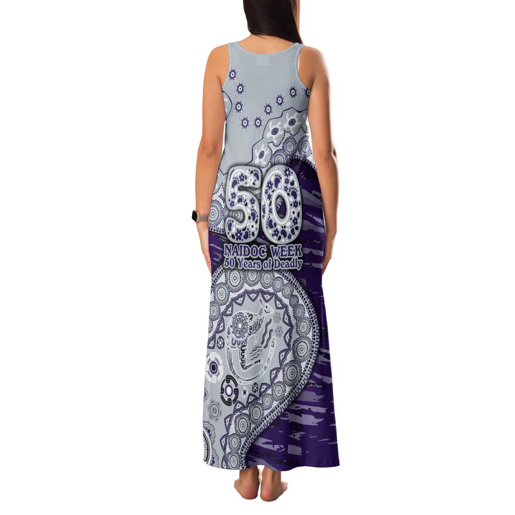 Fremantle Dockers NAIDOC Week 2026 Family Matching Tank Maxi Dress and Hawaiian Shirt Australian Aboriginal Dot Art Dreamtime Pattern Style