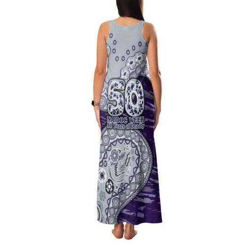 Fremantle Dockers NAIDOC Week 2026 Family Matching Tank Maxi Dress and Hawaiian Shirt Australian Aboriginal Dot Art Dreamtime Pattern Style