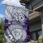 Fremantle Dockers NAIDOC Week 2026 Garden Flag Australian Aboriginal Dot Art Dreamtime Pattern Style