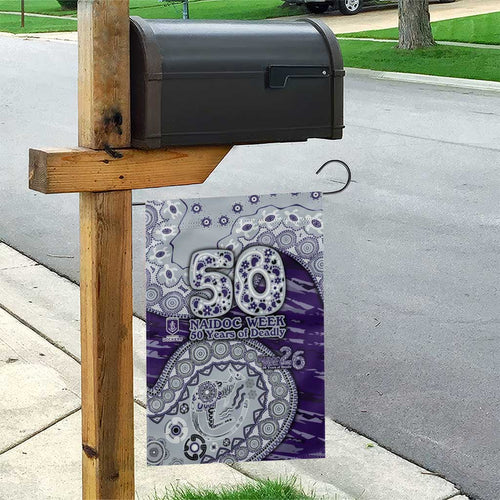 Fremantle Dockers NAIDOC Week 2026 Garden Flag Australian Aboriginal Dot Art Dreamtime Pattern Style
