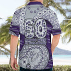 Fremantle Dockers NAIDOC Week 2026 Hawaiian Shirt Australian Aboriginal Dot Art Dreamtime Pattern Style