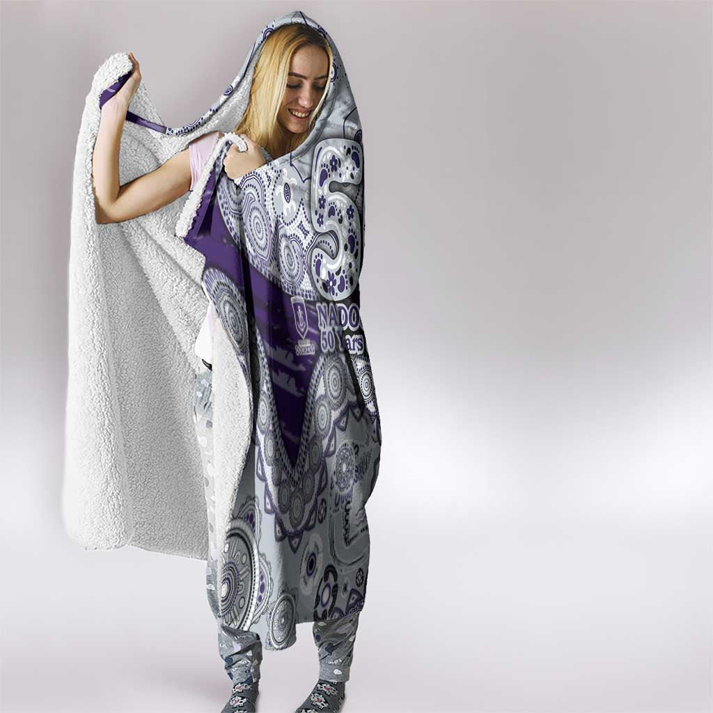 Fremantle Dockers NAIDOC Week 2026 Hooded Blanket Australian Aboriginal Dot Art Dreamtime Pattern Style