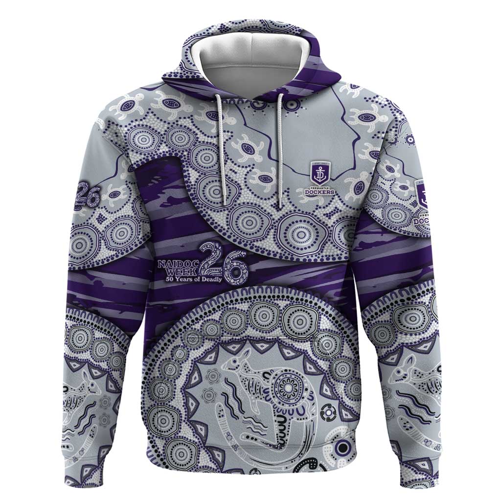 Fremantle Dockers NAIDOC Week 2026 Hoodie Australian Aboriginal Dot Art Dreamtime Pattern Style