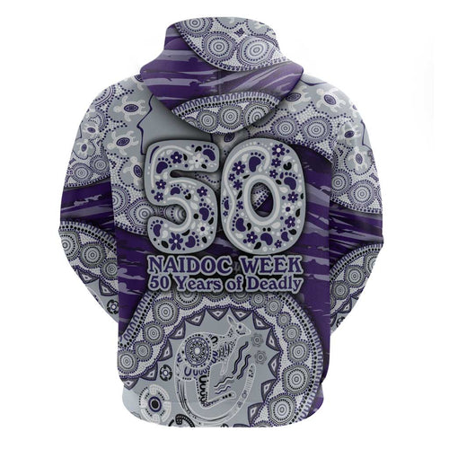 Fremantle Dockers NAIDOC Week 2026 Hoodie Australian Aboriginal Dot Art Dreamtime Pattern Style