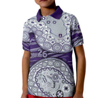 Fremantle Dockers NAIDOC Week 2026 Kid Polo Shirt Australian Aboriginal Dot Art Dreamtime Pattern Style