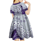 Fremantle Dockers NAIDOC Week 2026 Kid Short Sleeve Dress Australian Aboriginal Dot Art Dreamtime Pattern Style