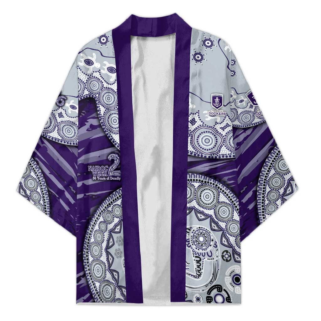 Fremantle Dockers NAIDOC Week 2026 Kimono Australian Aboriginal Dot Art Dreamtime Pattern Style