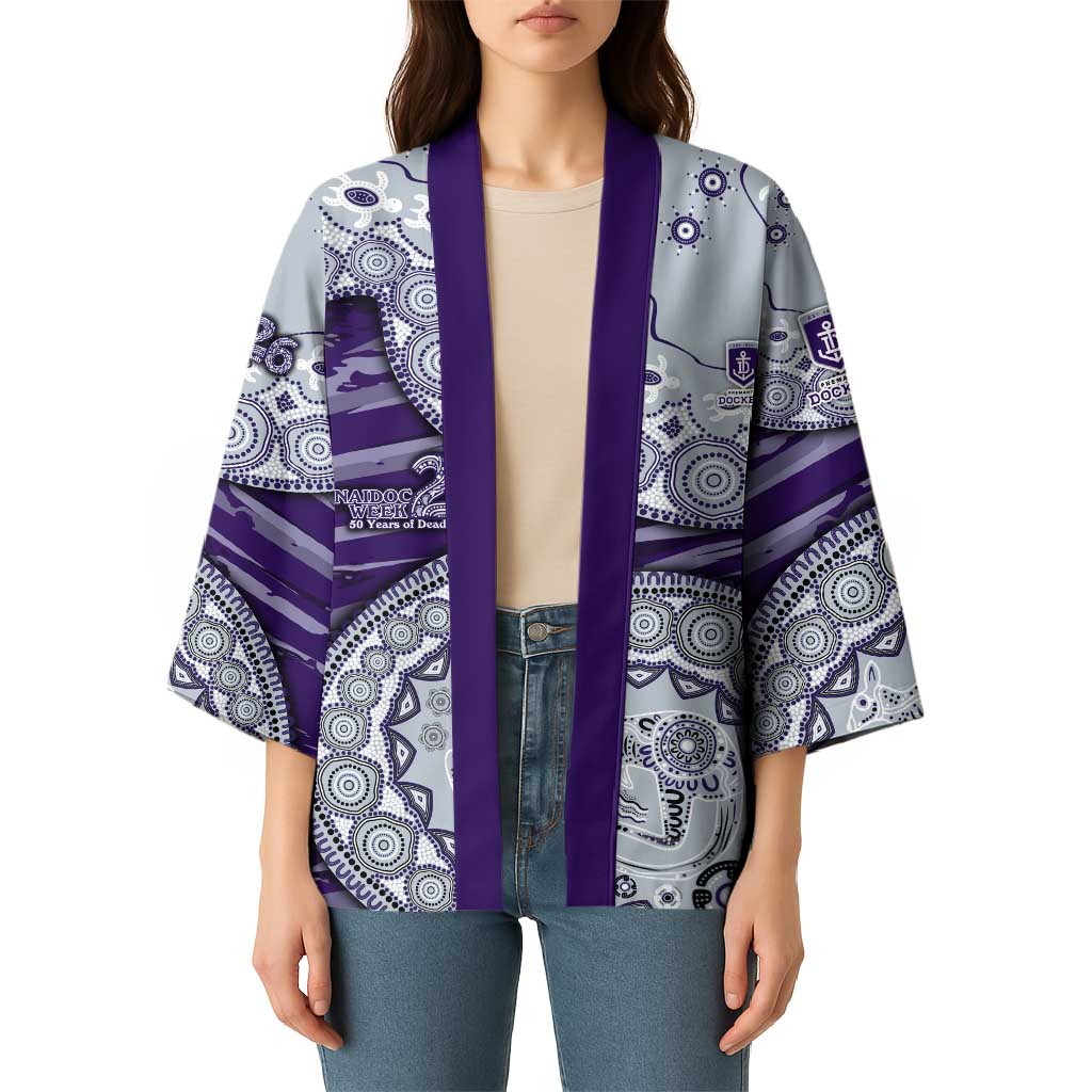Fremantle Dockers NAIDOC Week 2026 Kimono Australian Aboriginal Dot Art Dreamtime Pattern Style