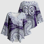 Fremantle Dockers NAIDOC Week 2026 Kimono Sleeve Blouse Australian Aboriginal Dot Art Dreamtime Pattern Style