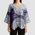 Fremantle Dockers NAIDOC Week 2026 Kimono Sleeve Blouse Australian Aboriginal Dot Art Dreamtime Pattern Style