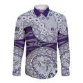 Fremantle Dockers NAIDOC Week 2026 Long Sleeve Button Shirt Australian Aboriginal Dot Art Dreamtime Pattern Style