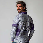 Fremantle Dockers NAIDOC Week 2026 Long Sleeve Polo Shirt Australian Aboriginal Dot Art Dreamtime Pattern Style