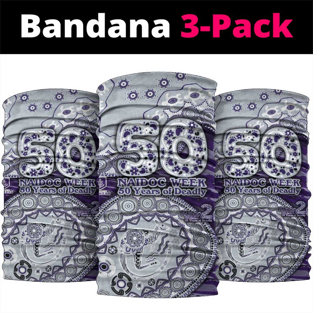 Fremantle Dockers NAIDOC Week 2026 Neck Gaiter Australian Aboriginal Dot Art Dreamtime Pattern Style