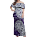 Fremantle Dockers NAIDOC Week 2026 Off Shoulder Maxi Dress Australian Aboriginal Dot Art Dreamtime Pattern Style